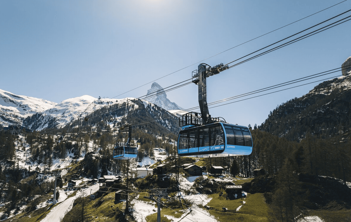 Zermatt to Furi Open-Air Cabin